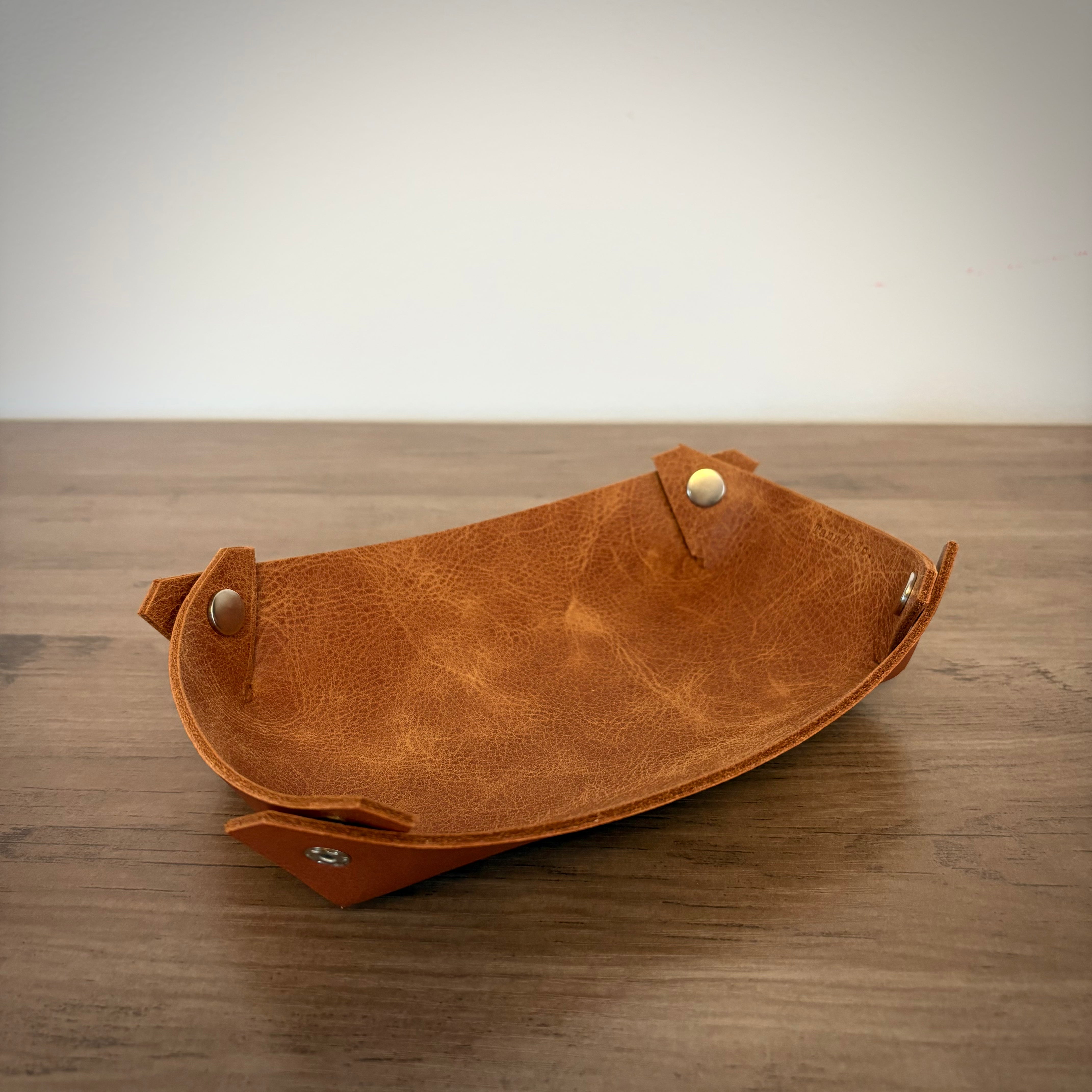 Leather Dump Tray - Double Layered Design | Light Brown