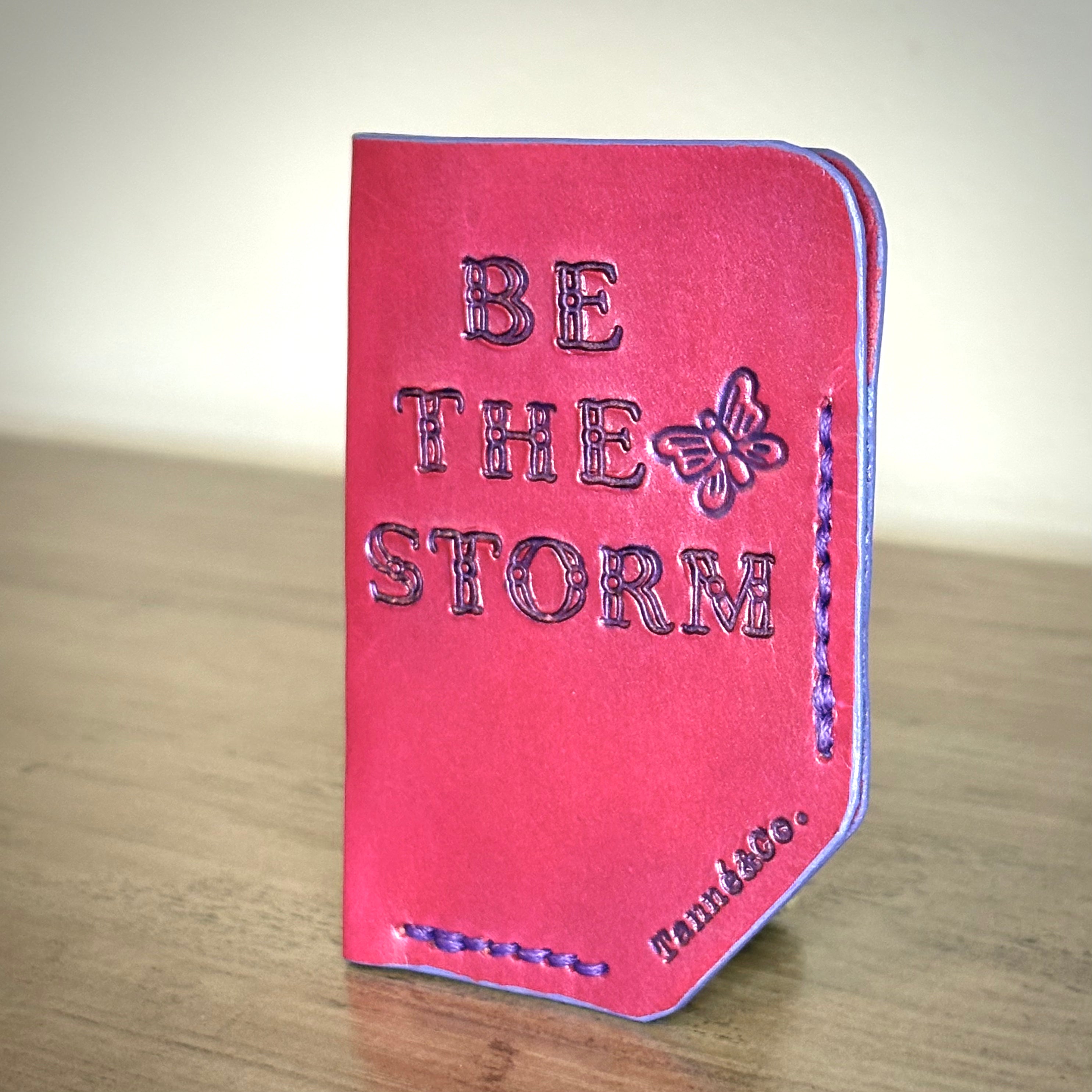 Leather Card Holder – Minimalist Single Pocket | Be The Storm