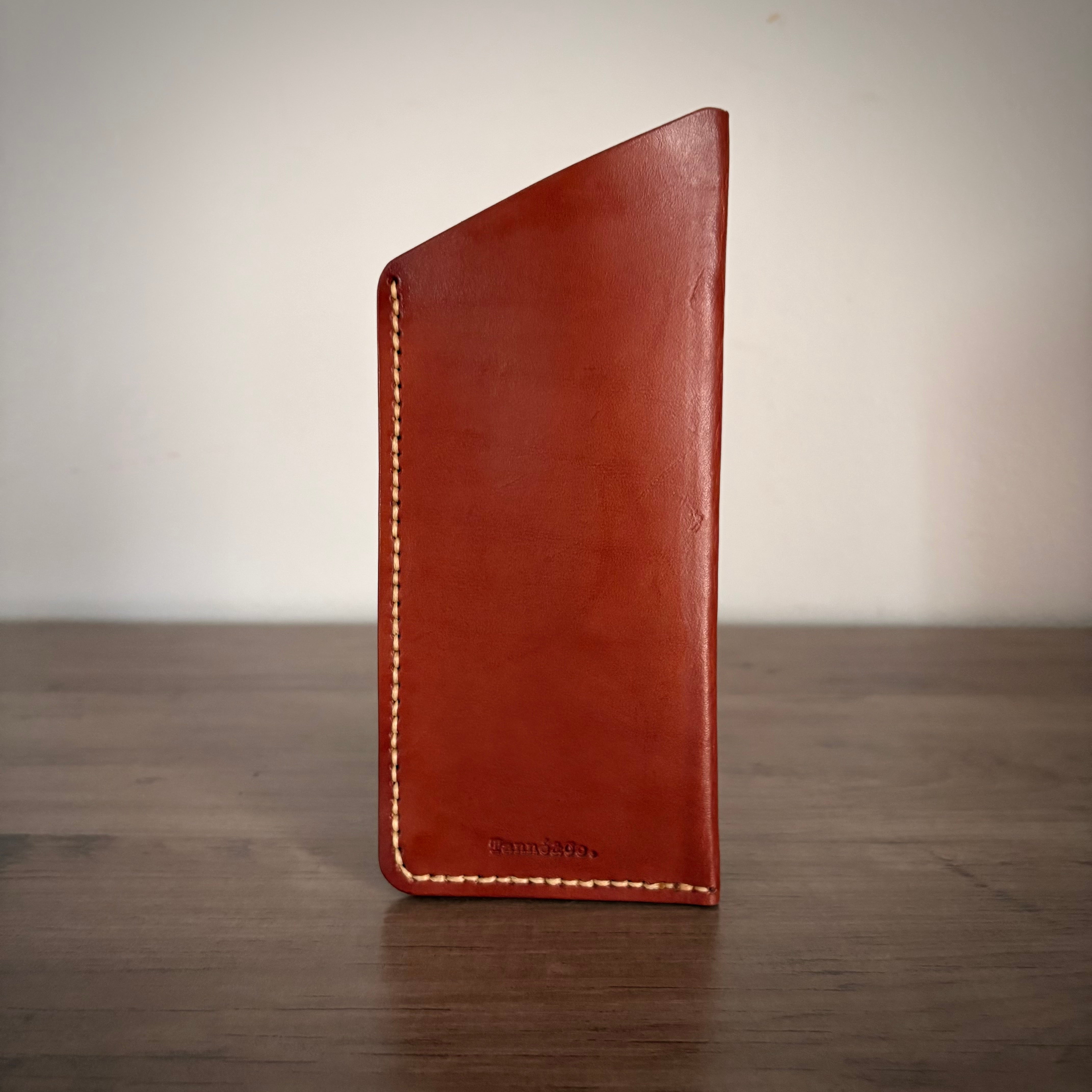 Leather Eyewear Sleeve – Minimalist Design | Brown