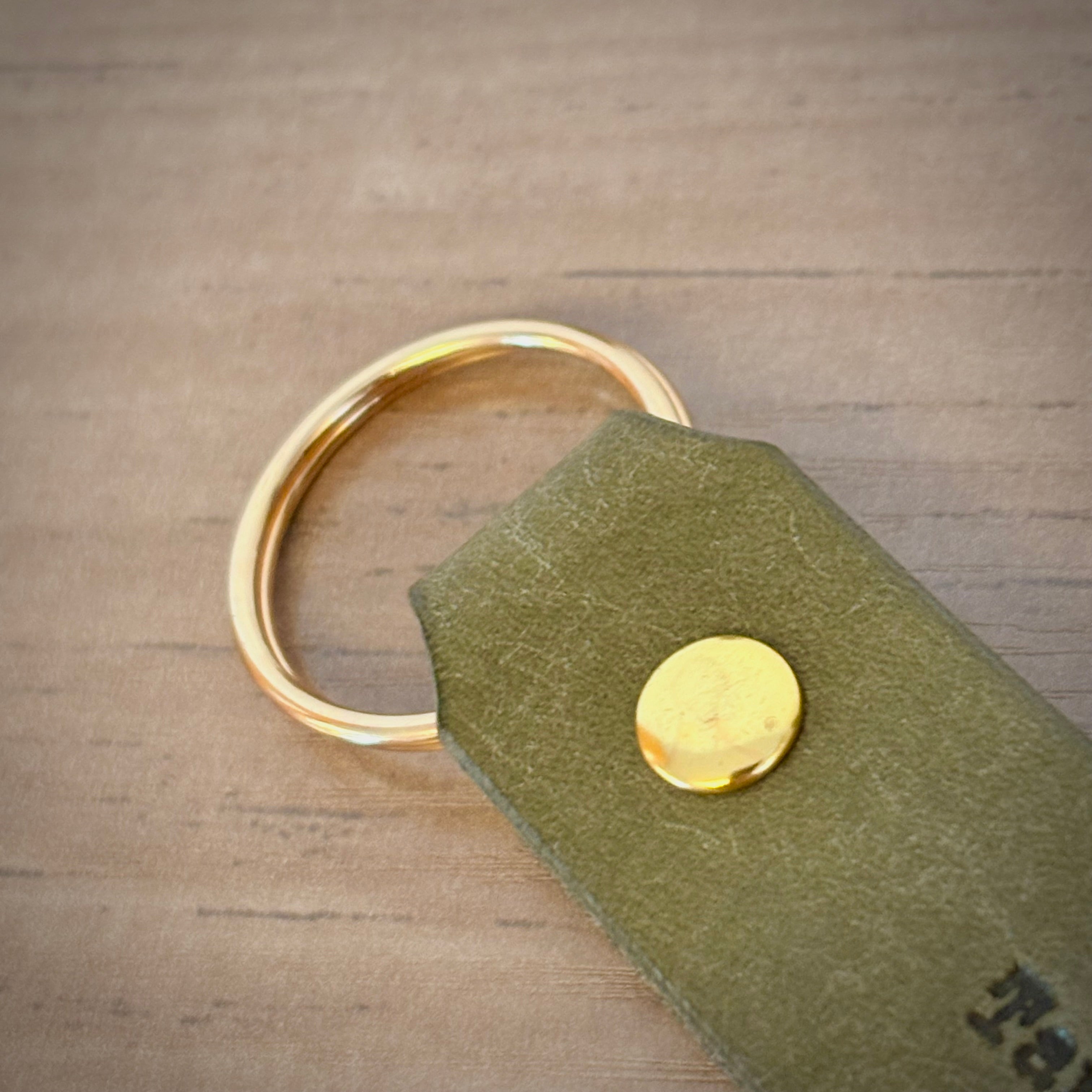 Leather Keychain – Handcrafted Design | Sage
