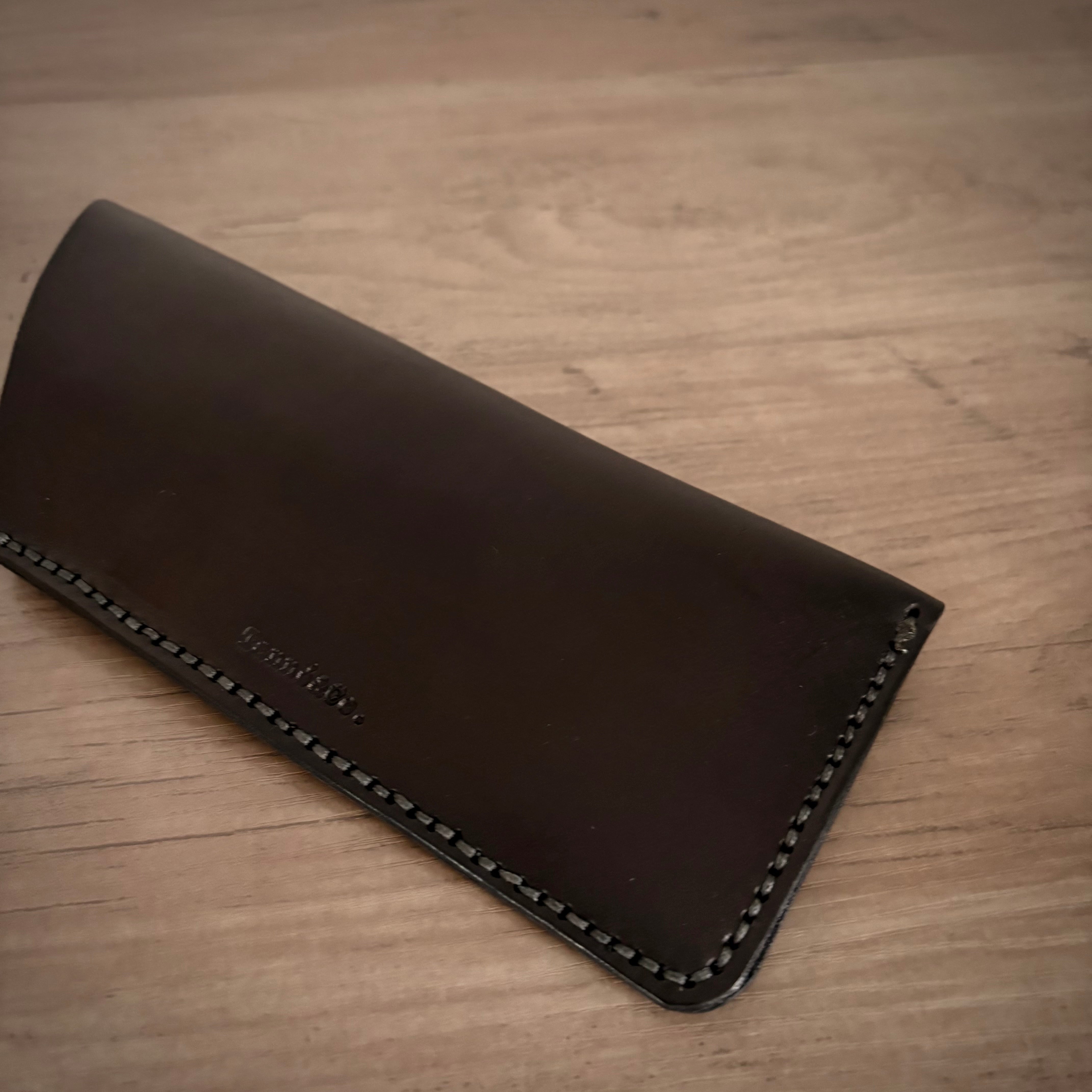 Étui à lunettes en cuir – Conception minimaliste | Noir