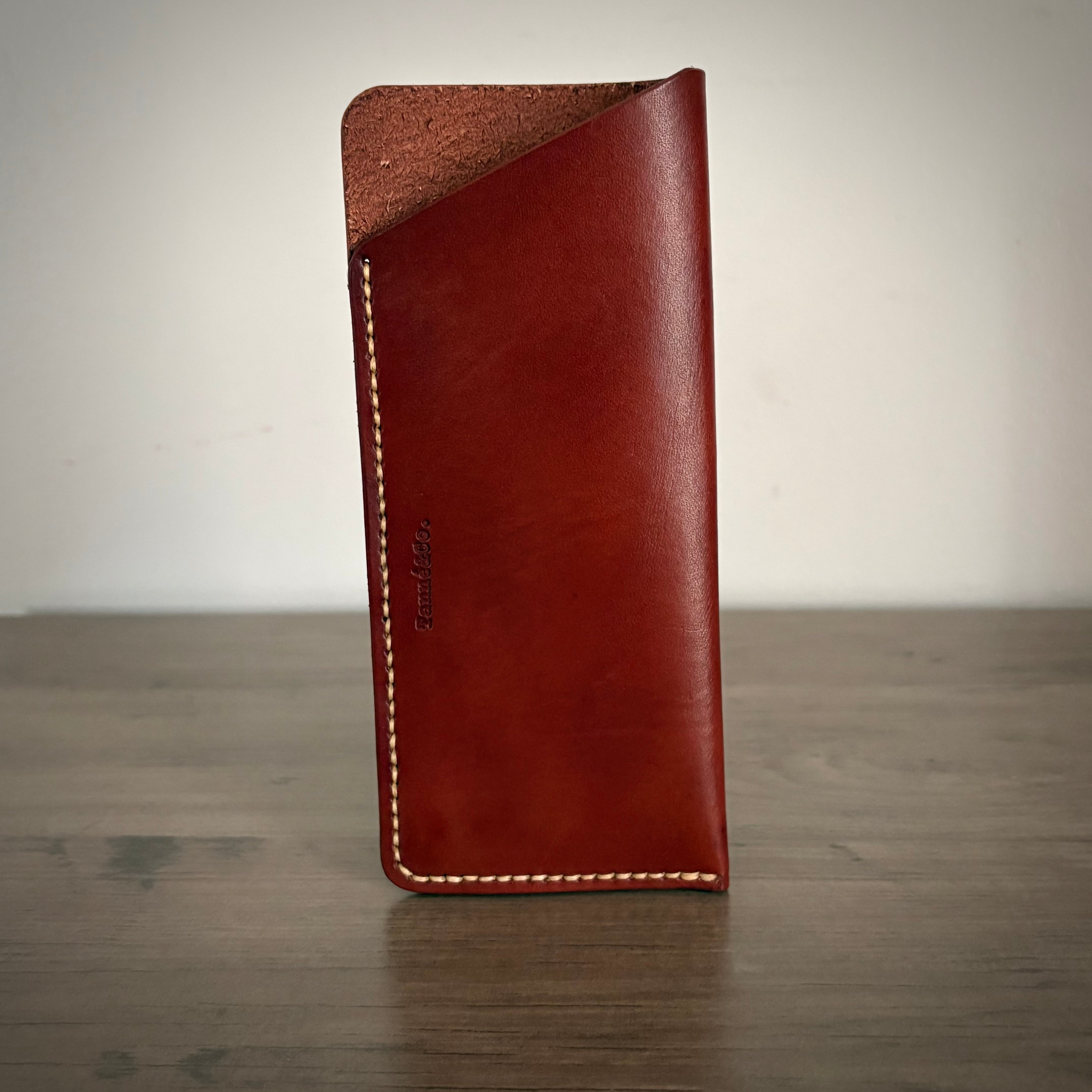 Leather Glasses Sleeve – Minimalist Design | Brown