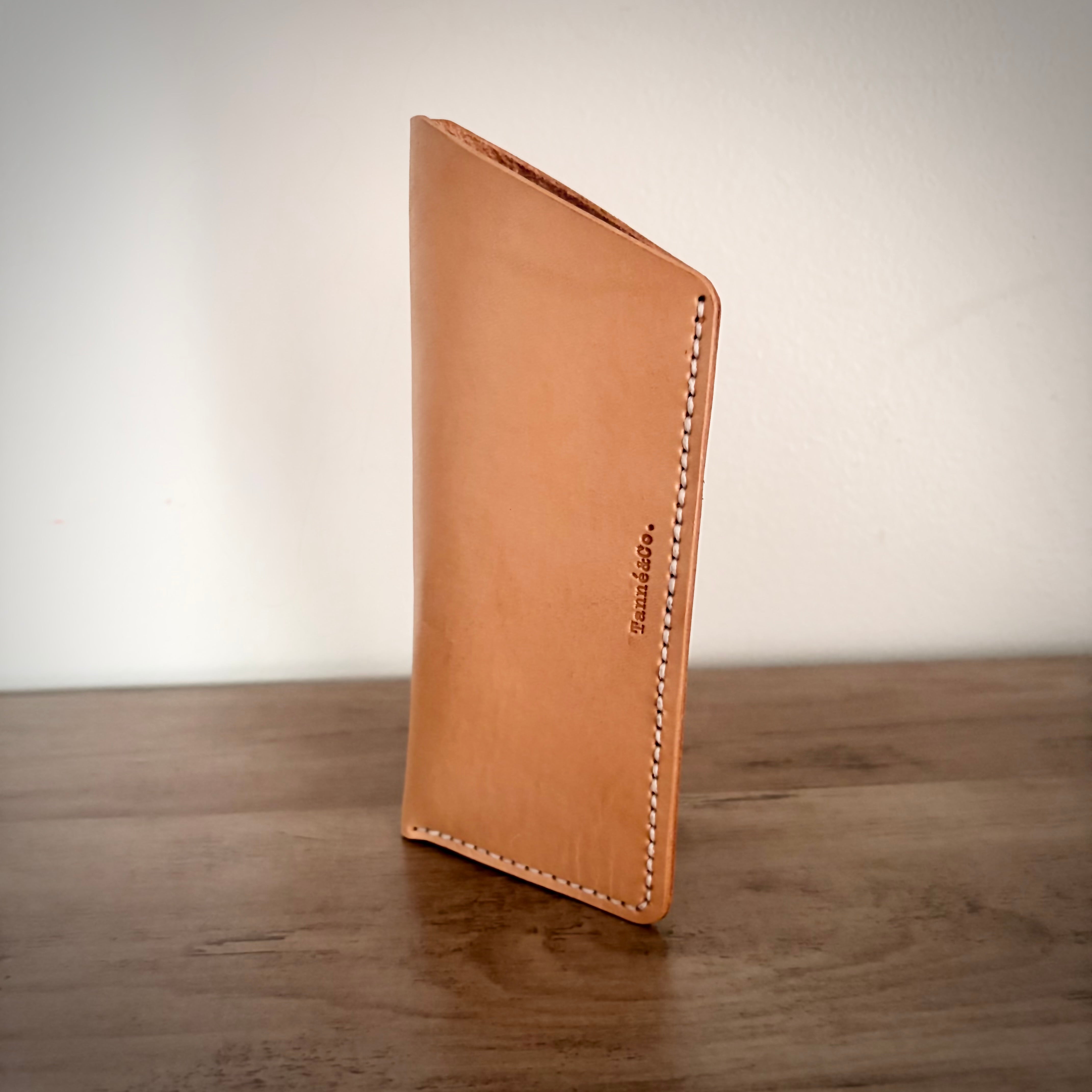 Leather Eyewear Sleeve – Minimalist Design | Tan