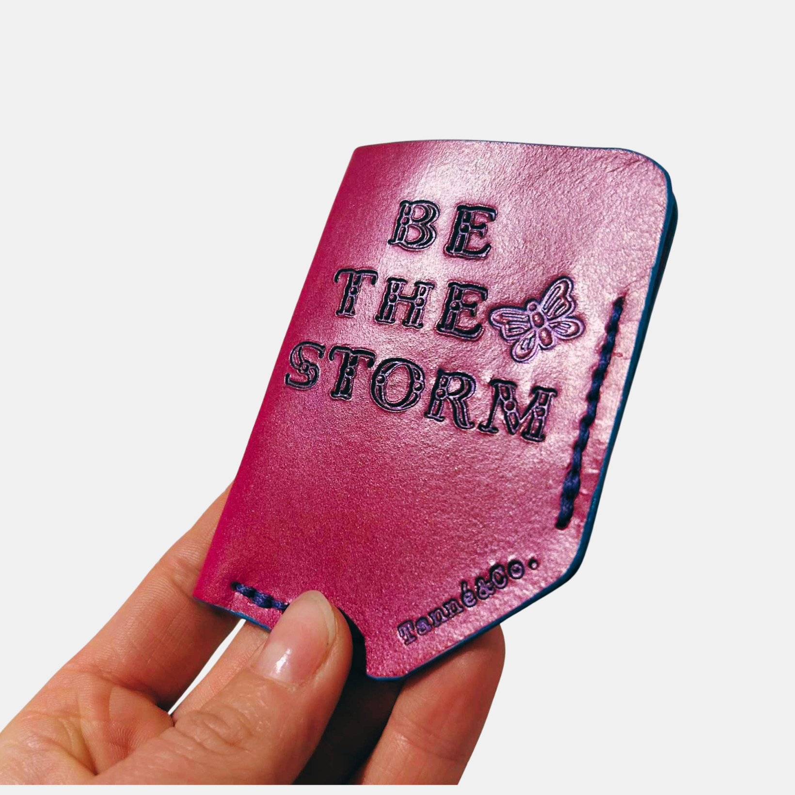 Leather Card Holder – Minimalist Single Pocket | Be The Storm